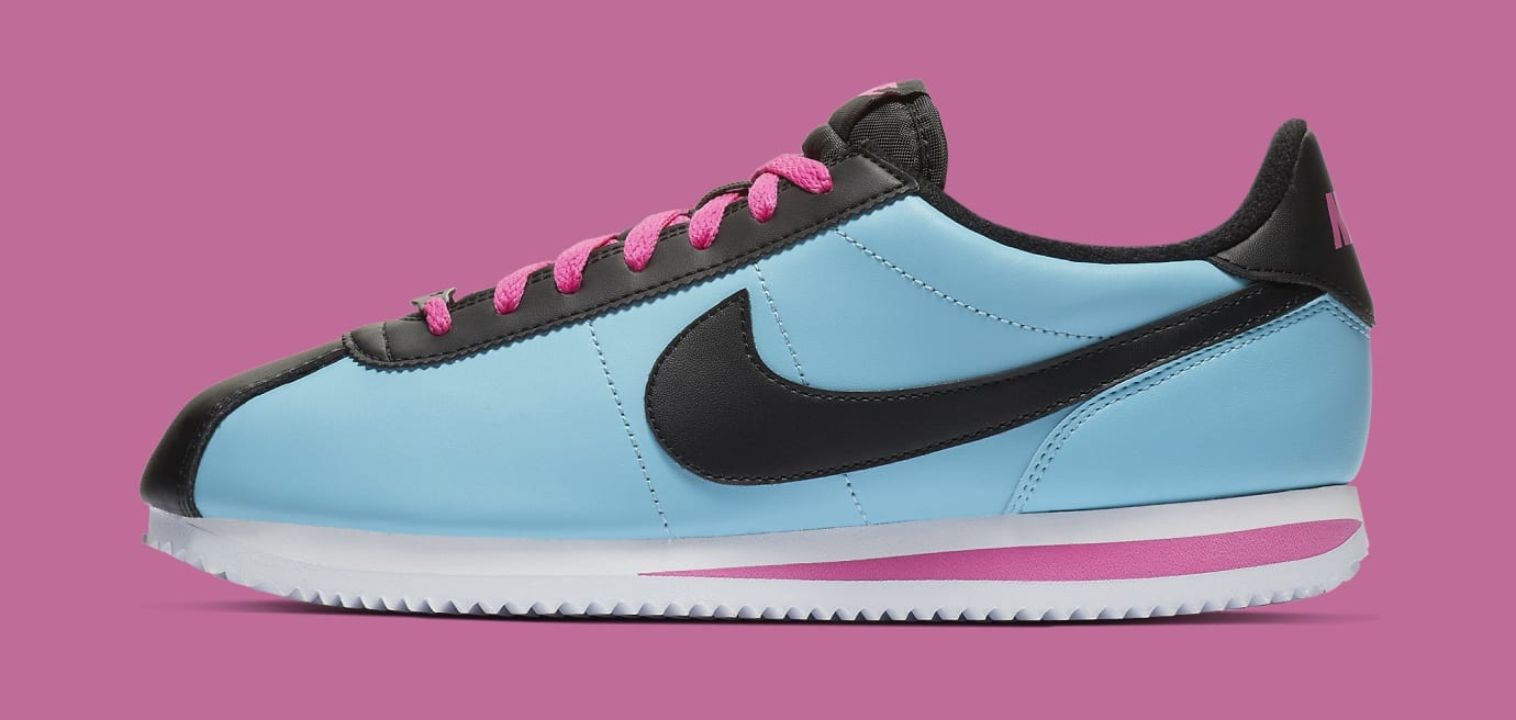 nike cortez pink and blue