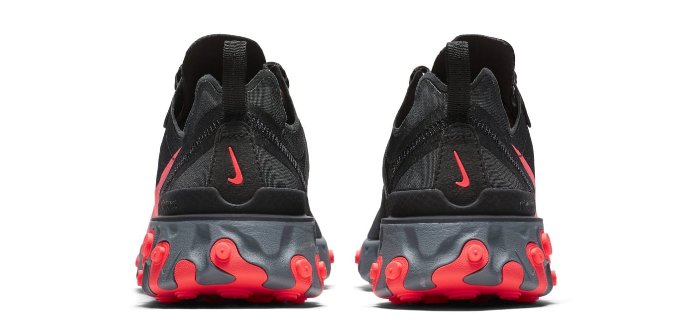 nike react element black and grey