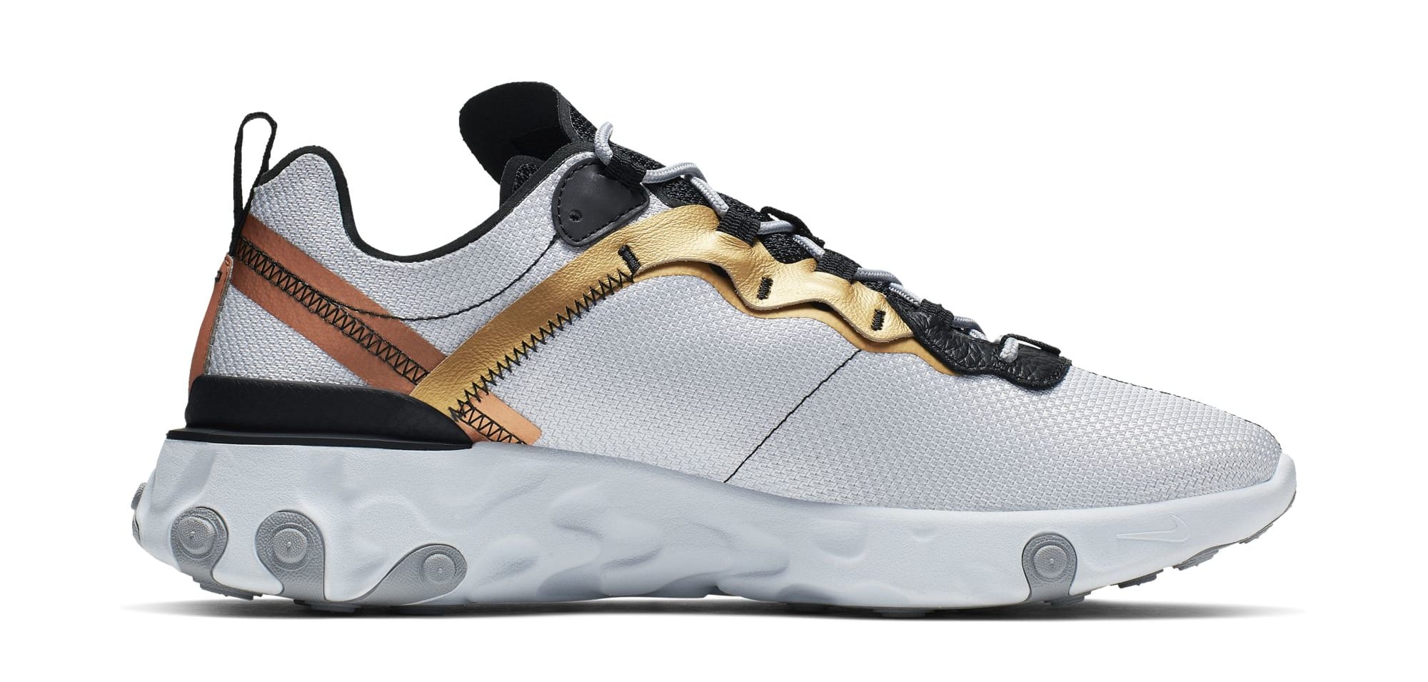 nike react element 55 metallic gold