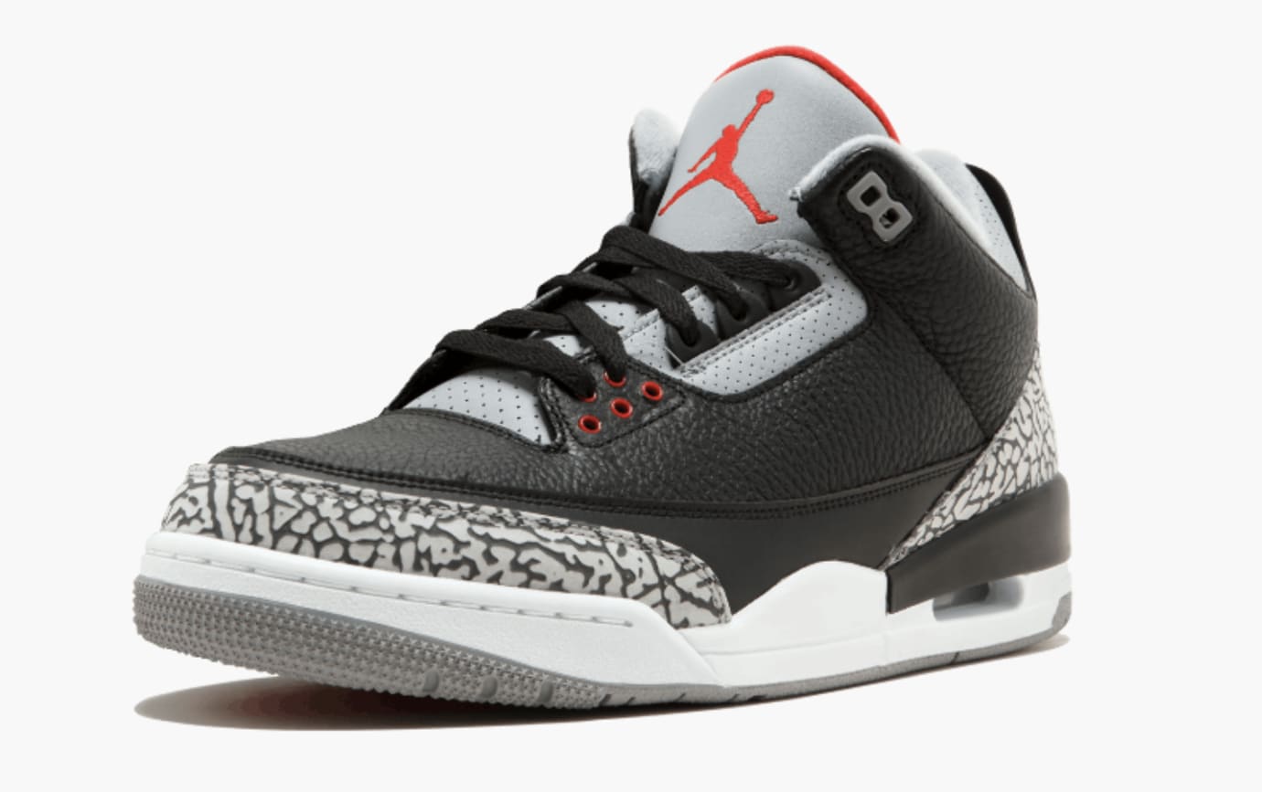 Black Cement Air Jordan 3 Nike Air 18 001 Sole Collector