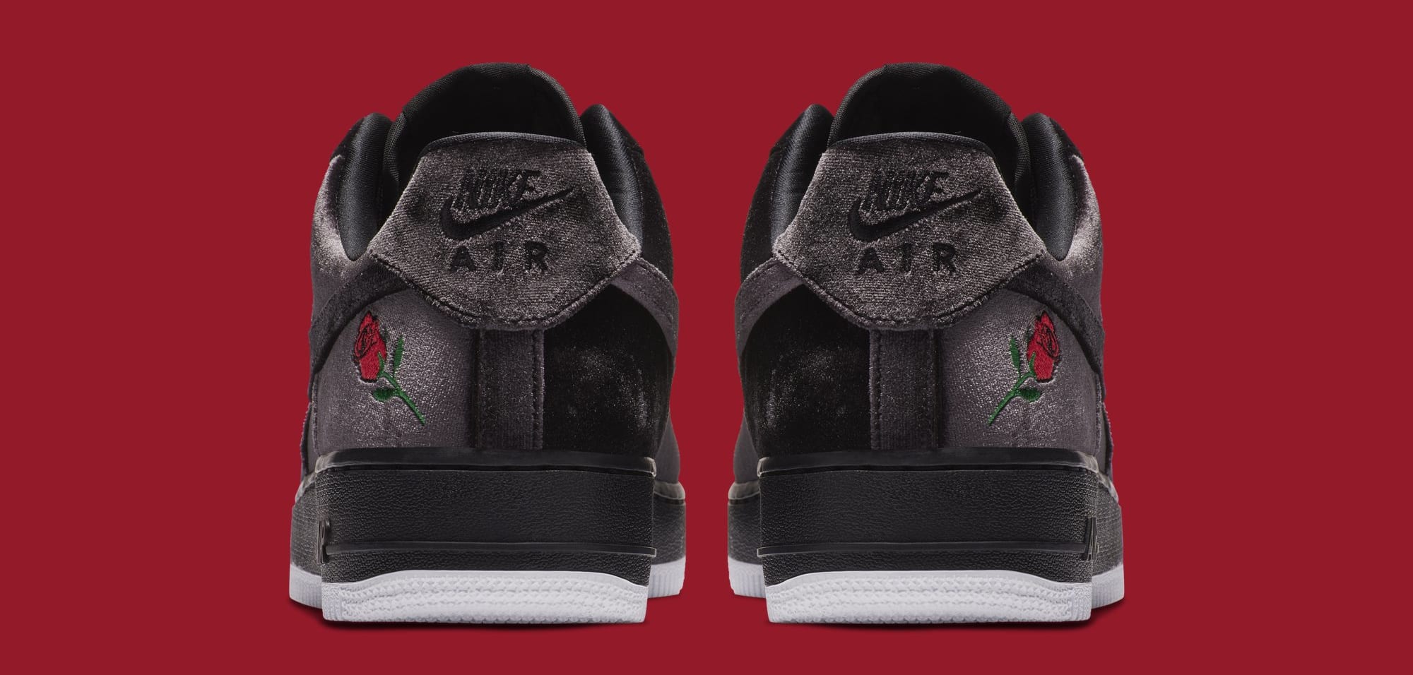 air force 1 black velvet rose