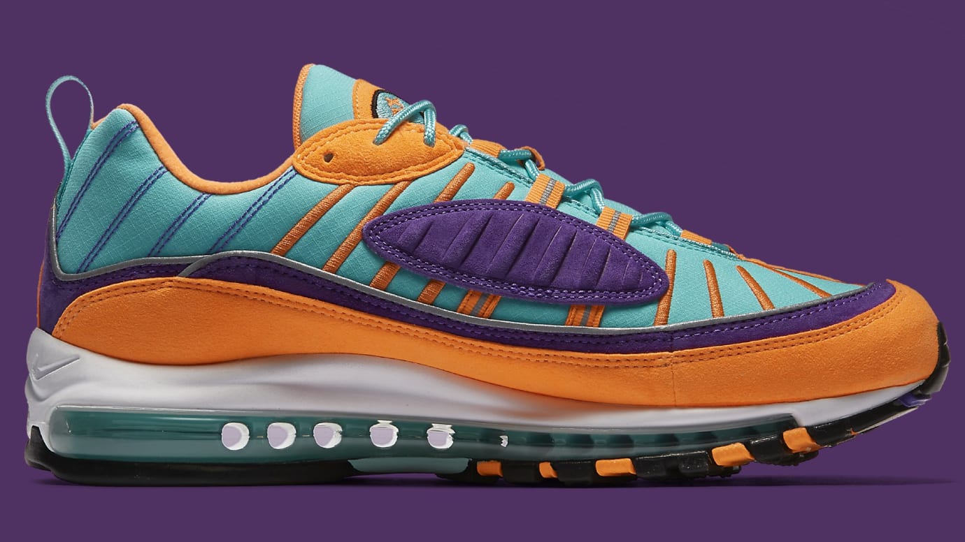 purple and orange air max 98