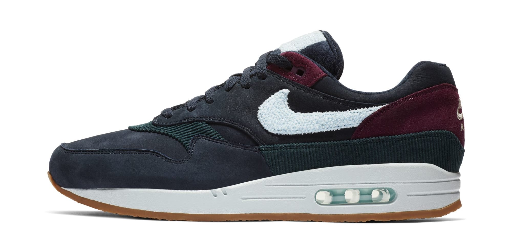 nike air max 1 dark obsidian crepe sole