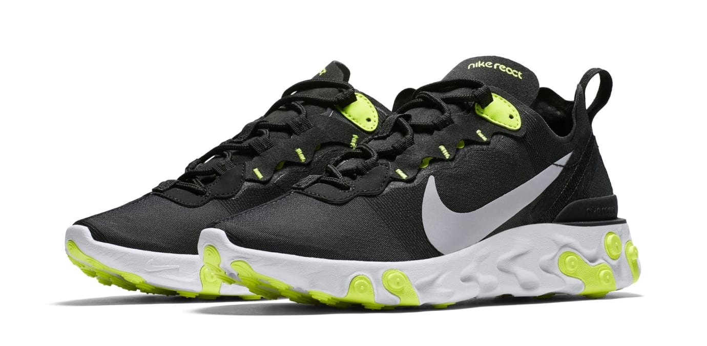 nike react element 55 grey and black