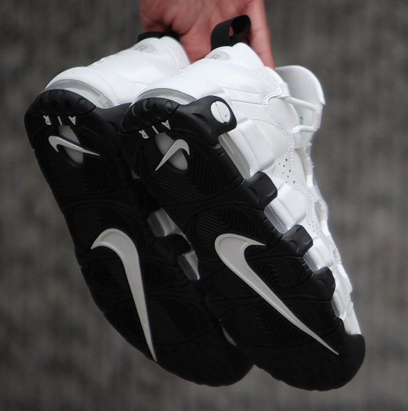 white nike with clear bottom