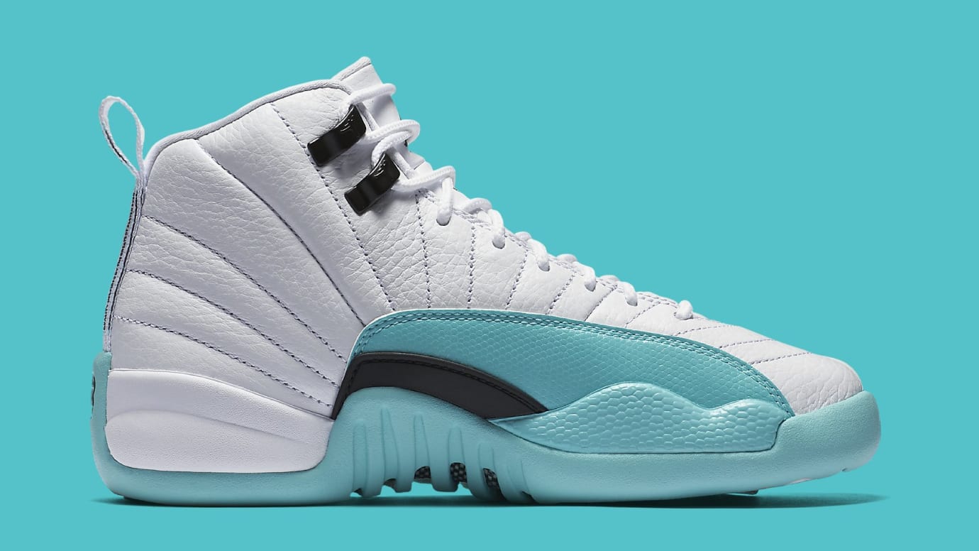 jordan 12 teal and white