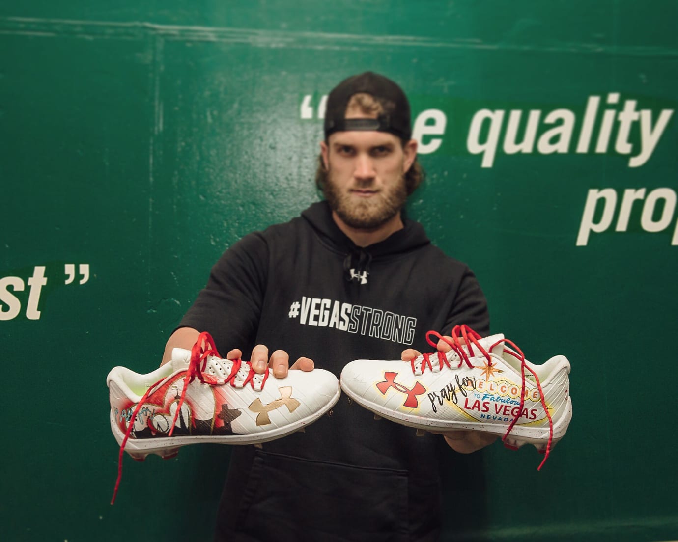 Bryce Harper Las Vegas Custom Cleats 