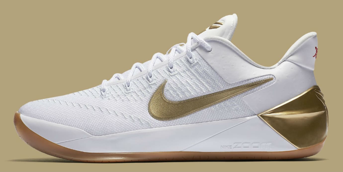 nike kobe white and gold