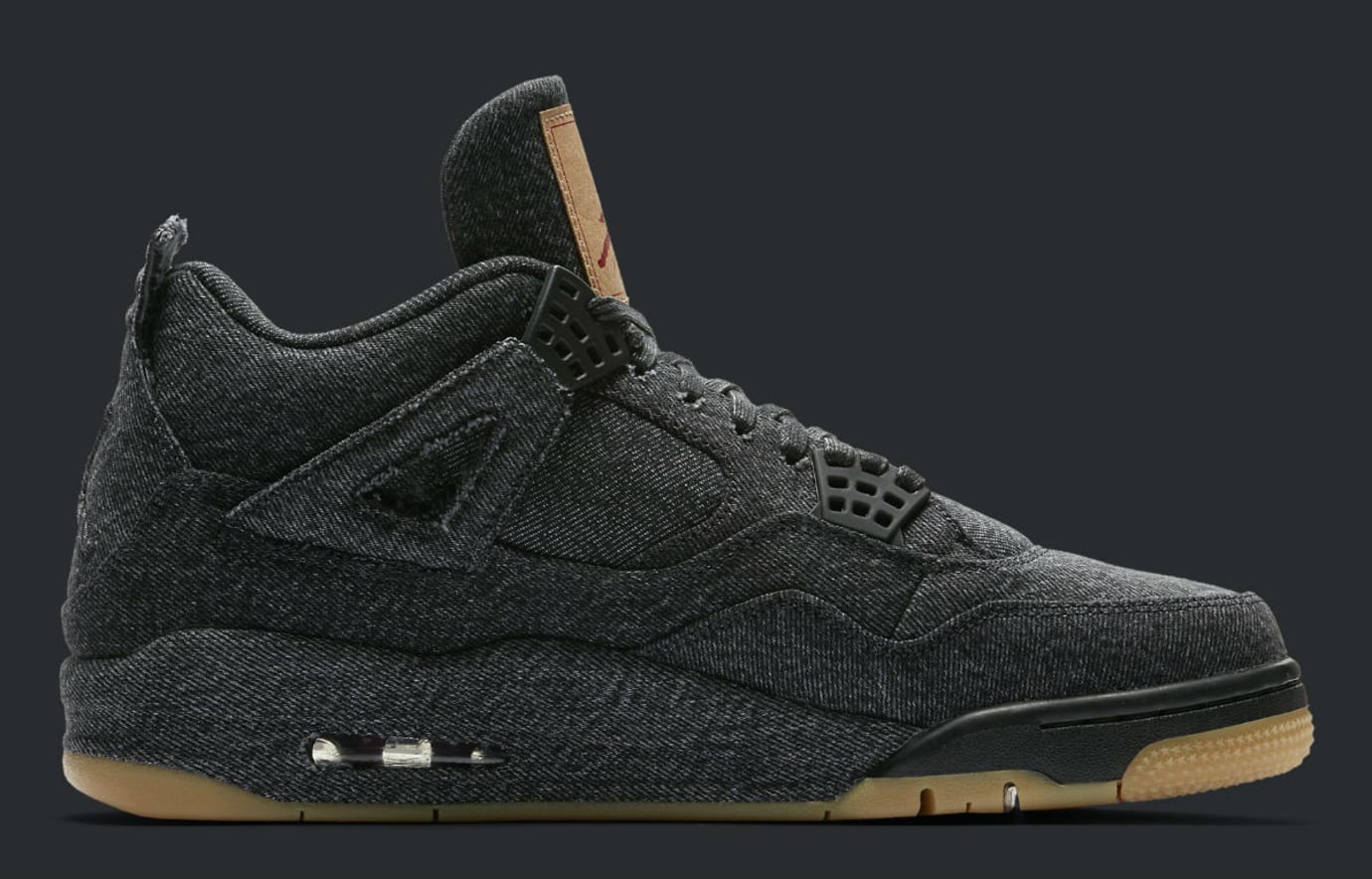 jordan 4 levi's black