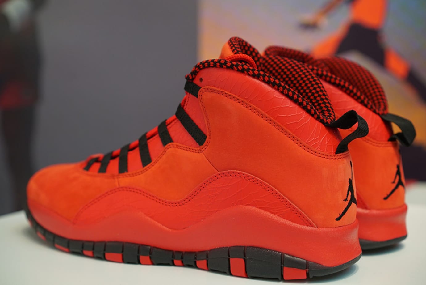 All red jordan 10s clearance