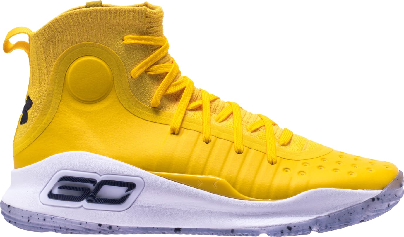 Shoe Palace Under Armour Curry 4 'Yellow/Blue' 1298306-700 (Lateral)