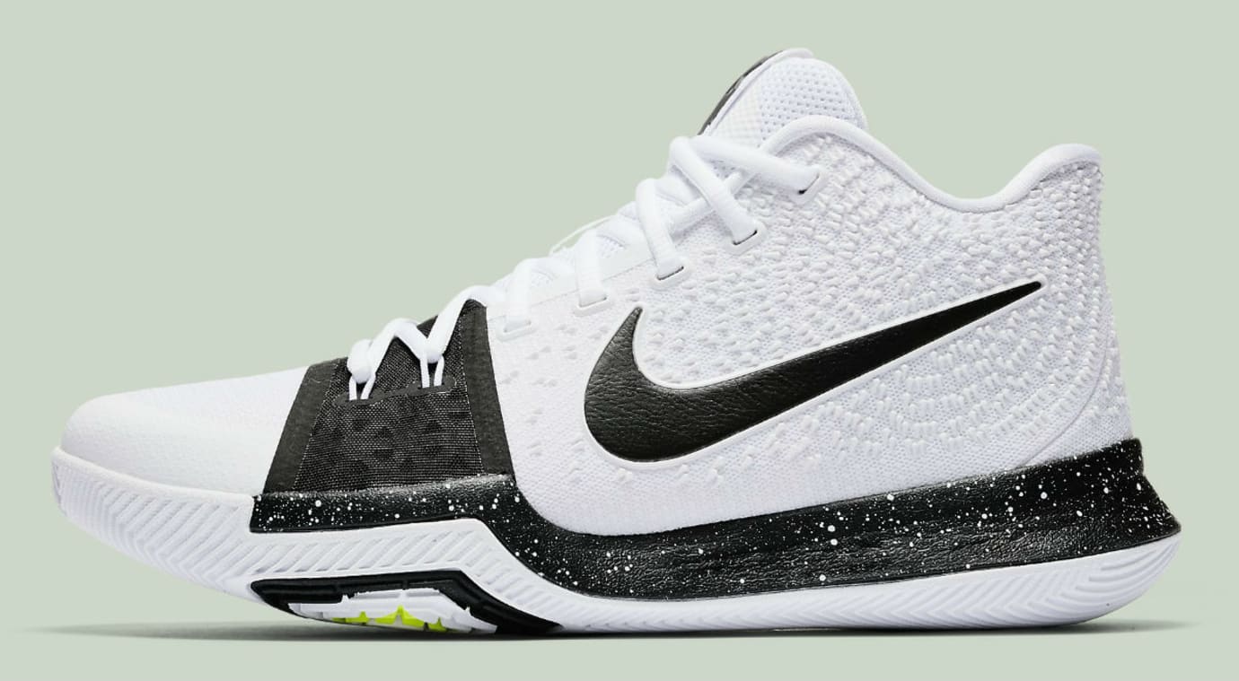 Nike kyrie 3 white black clearance
