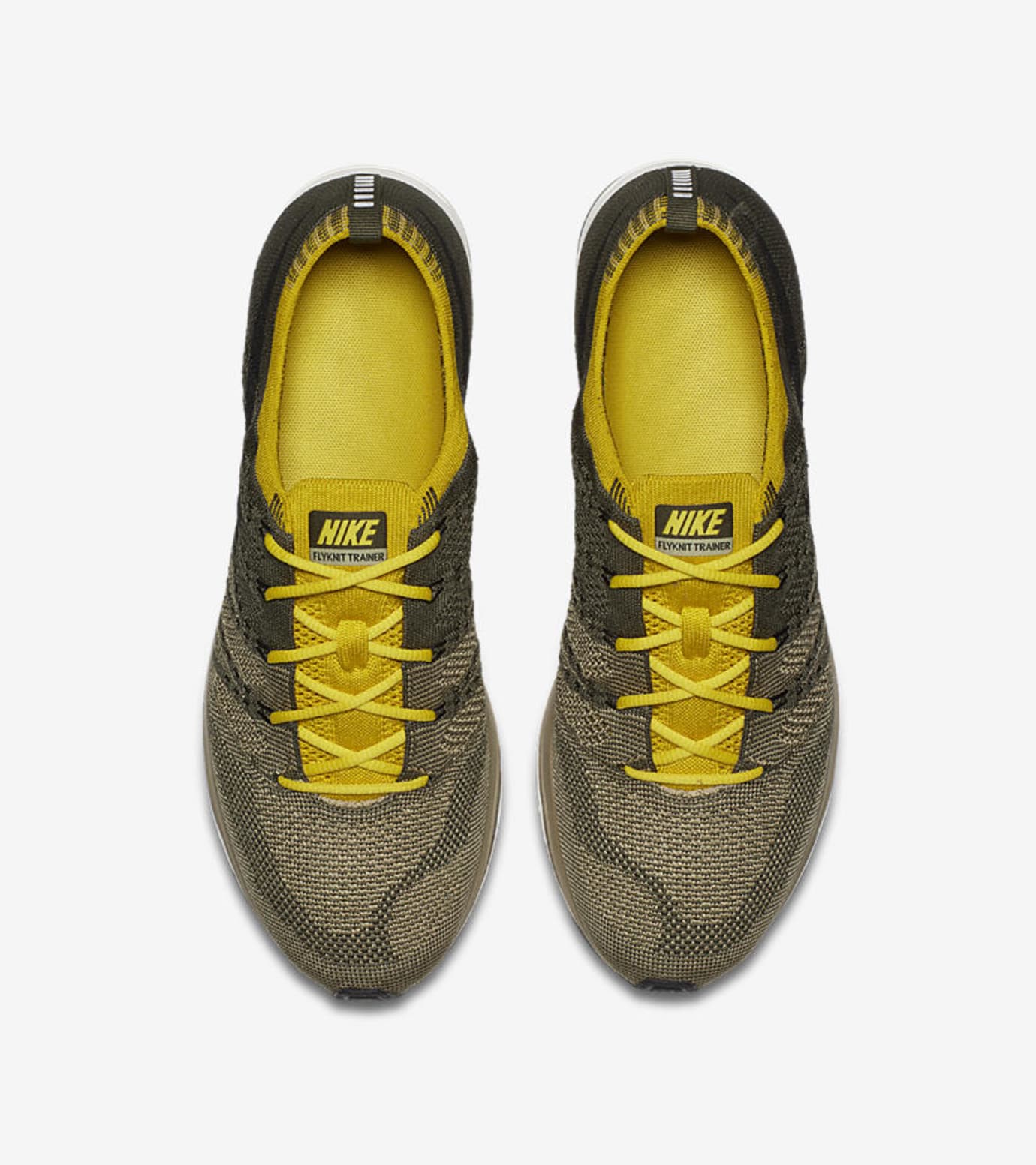 nike flyknit trainer yellow