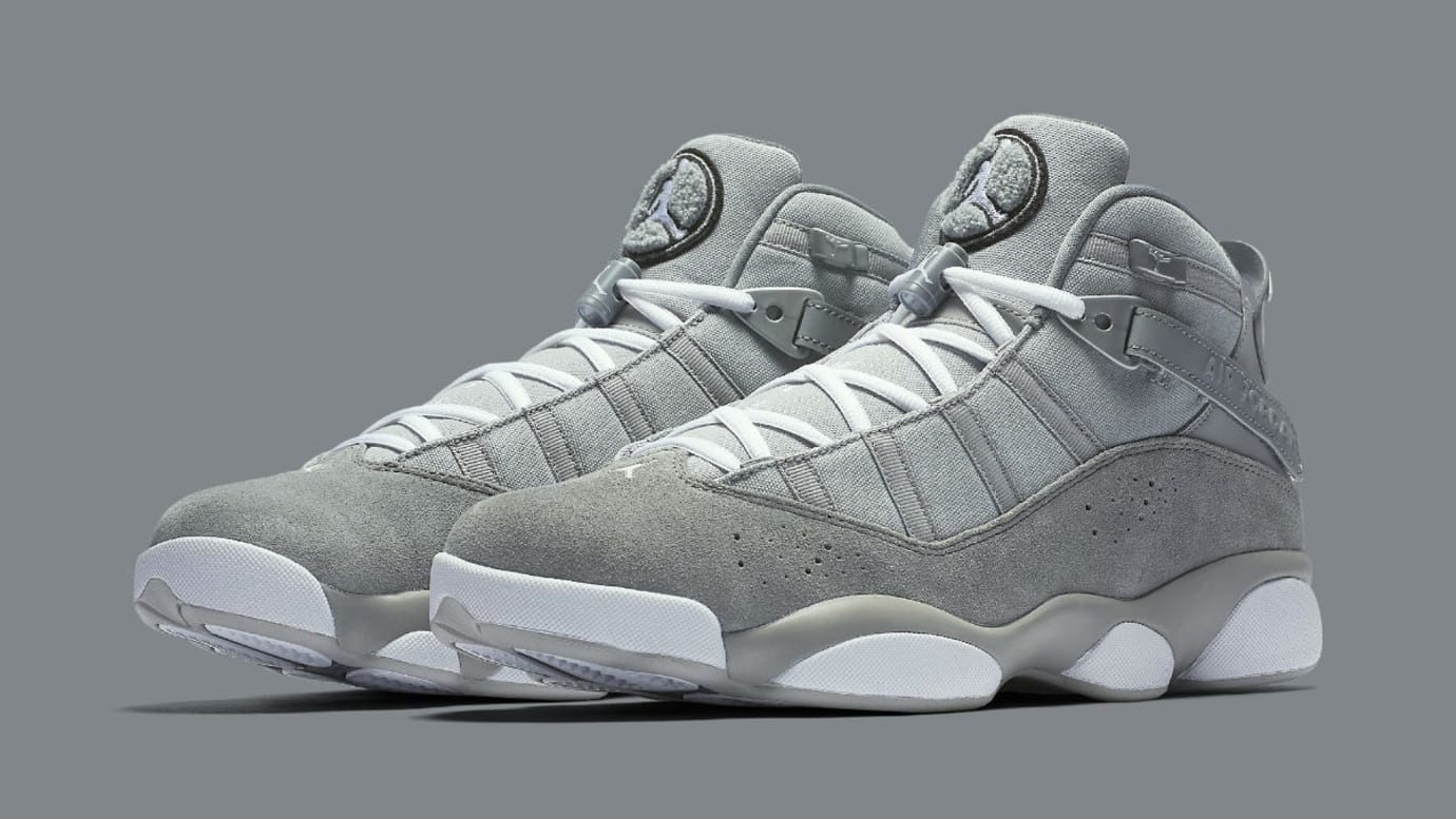 grey and white jordan 6 rings