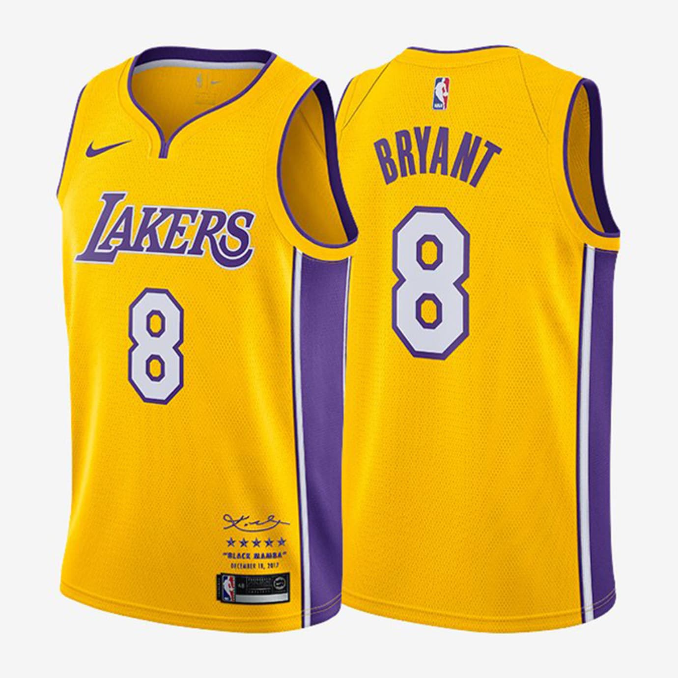 yellow kobe bryant jersey