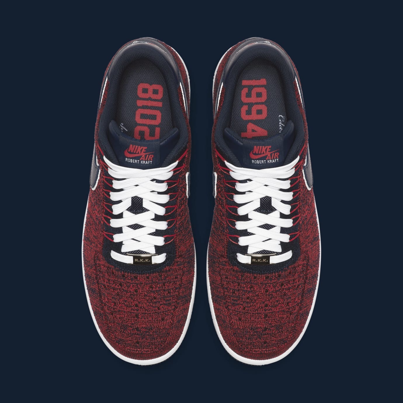 red flyknit air force 1