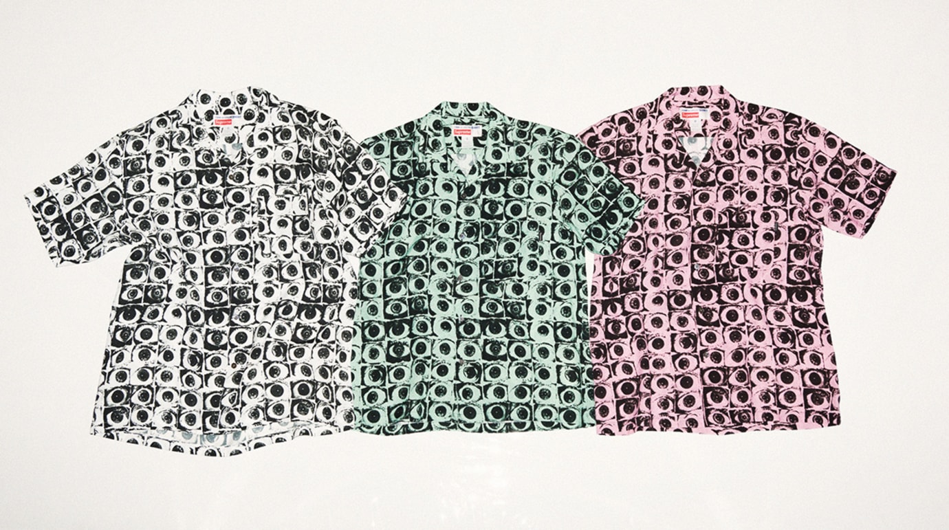 supreme ギャルソン　Eye Rayon Shirt 目玉シャツ