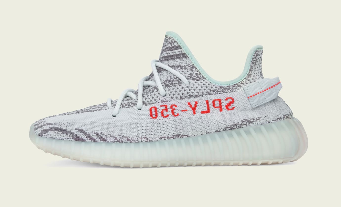 yeezy blue tint yellow sole