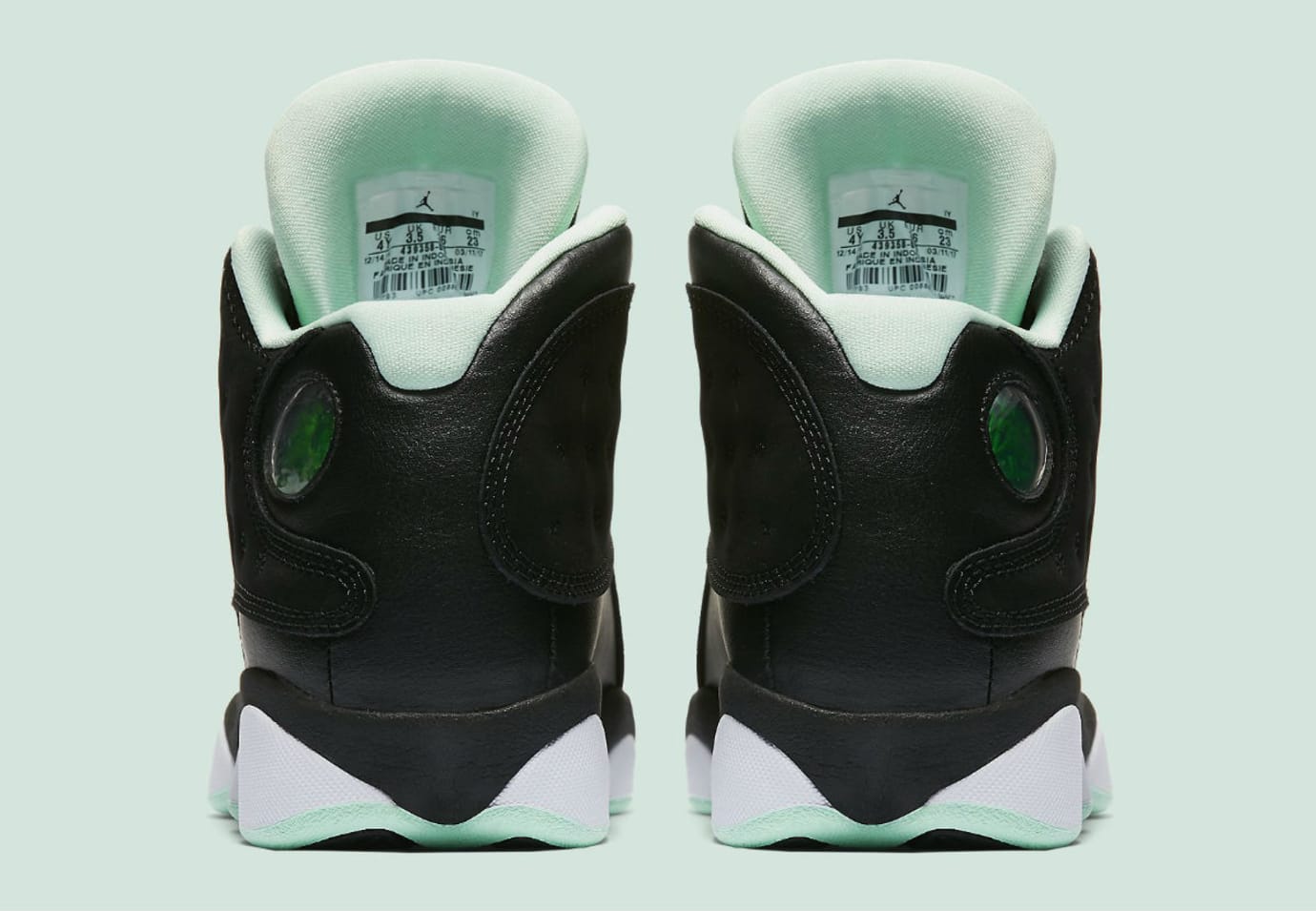 mint green jordans 13