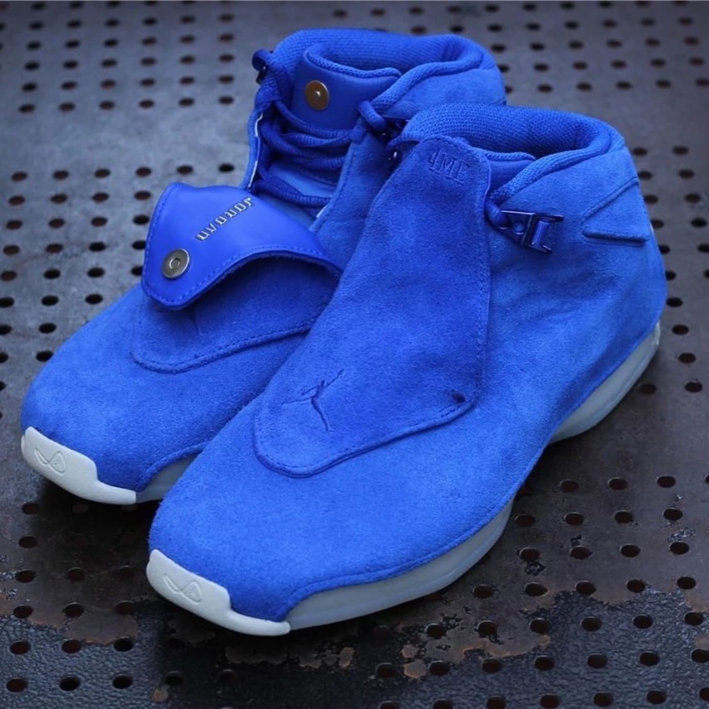 all blue suede jordans