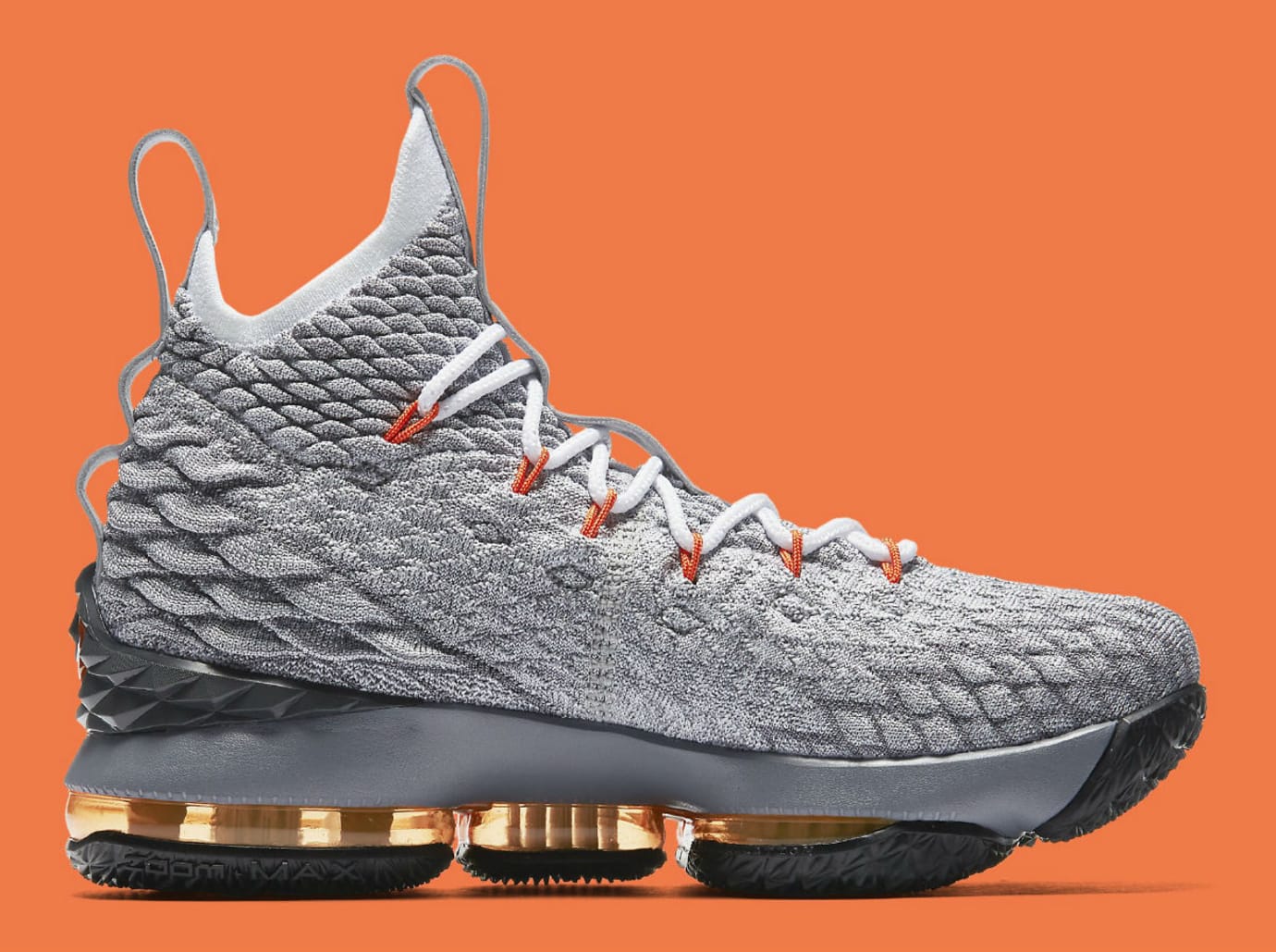 Nike LeBron 15 GS Black Safety Orange 