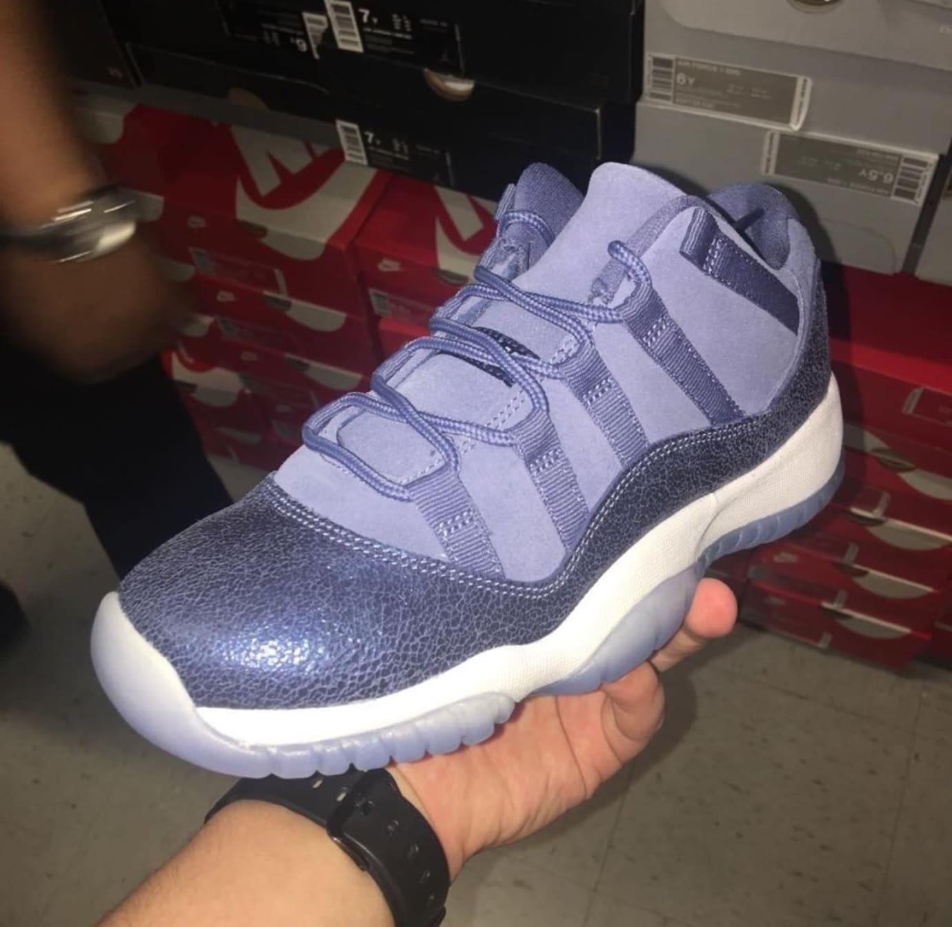 jordan 11 blue moon men's