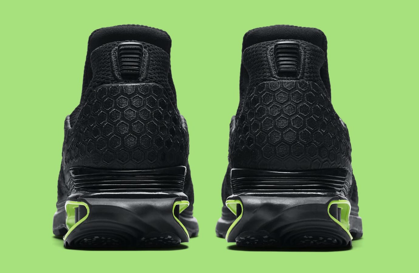 nike shox gravity black green