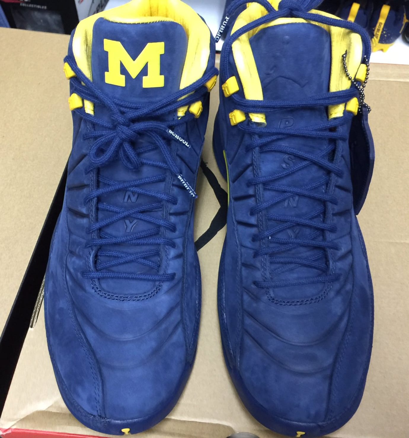 michigan blue jordans