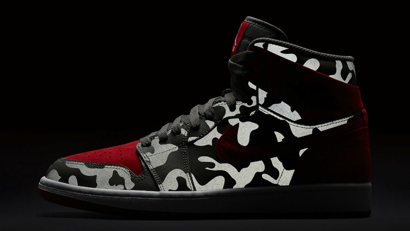 Air Jordan 1 Camo River Rock Red 