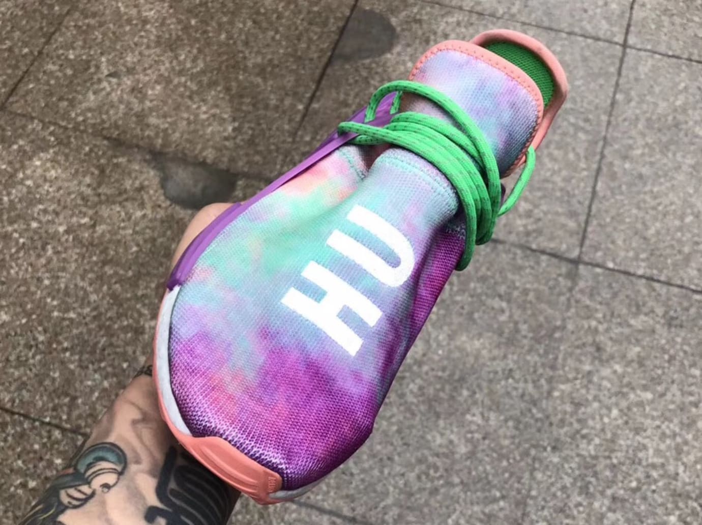 Pharrell Adidas NMD Hu Trail Holi Chalk