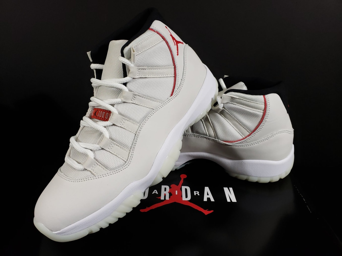 jordan 11 cream and red