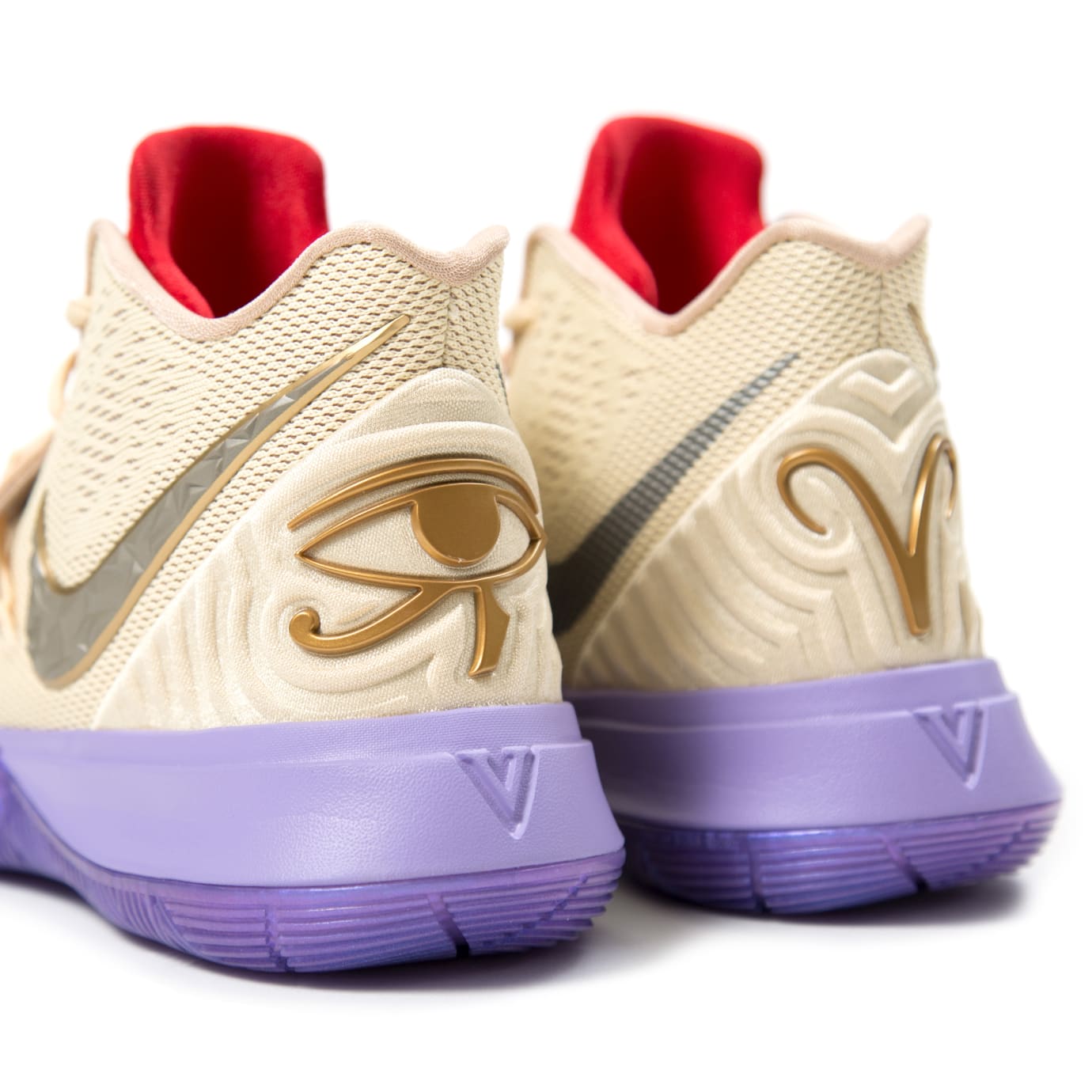 kyrie 5 gold and purple