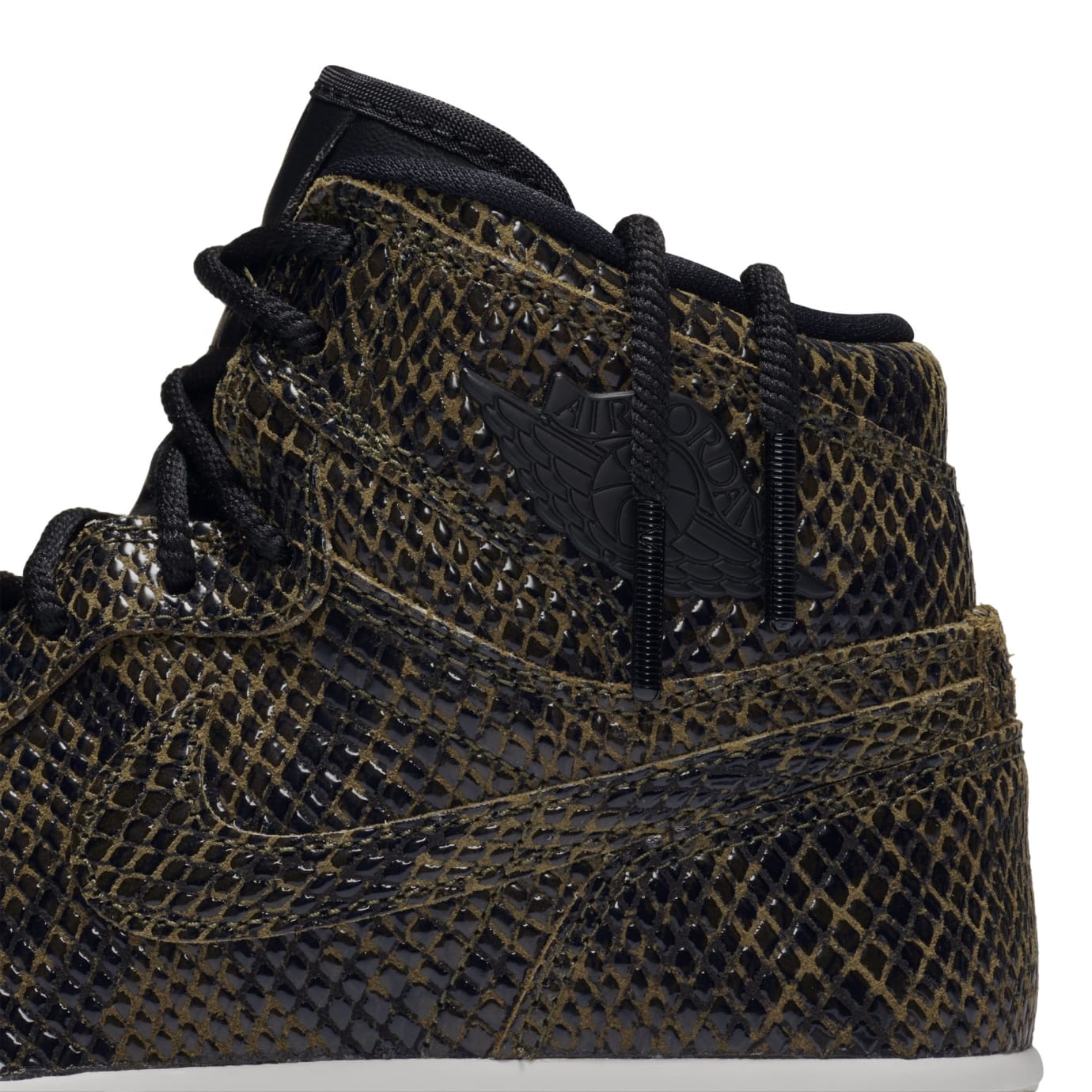 Air Jordan 1 Retro High Premium Women S Snake Olive Canvas