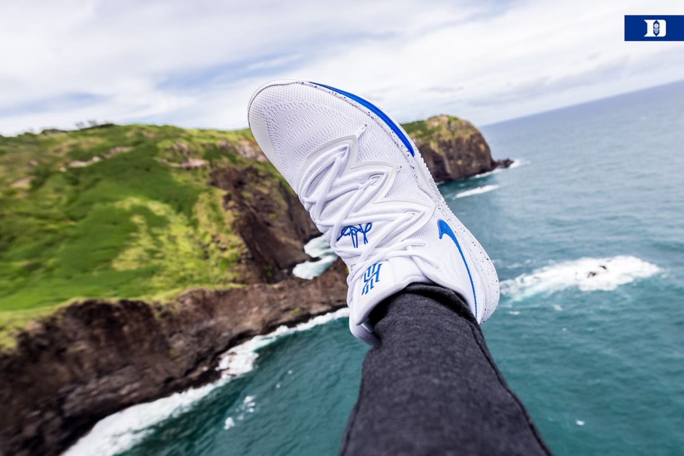 kyrie 5 duke on feet