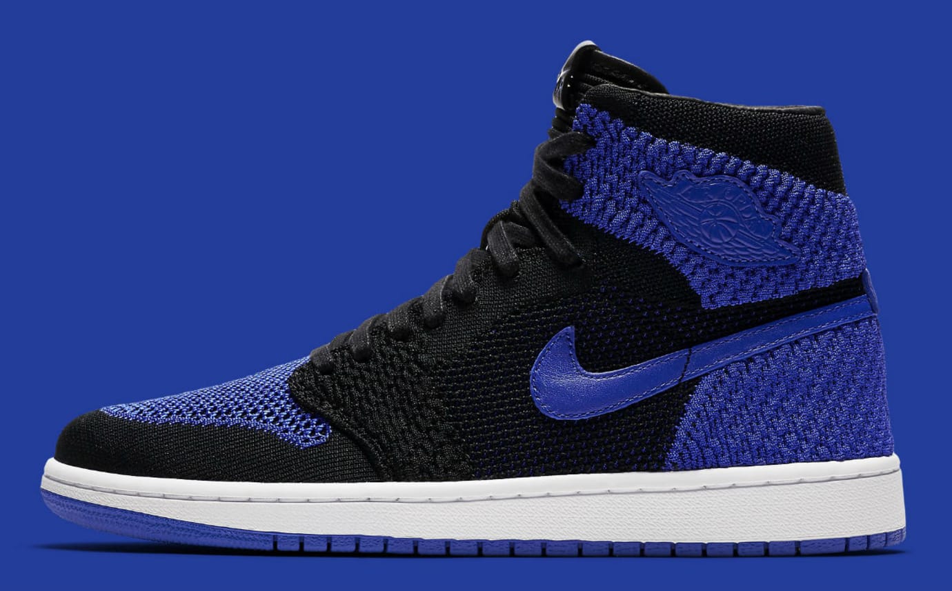 blue flyknit jordan 1