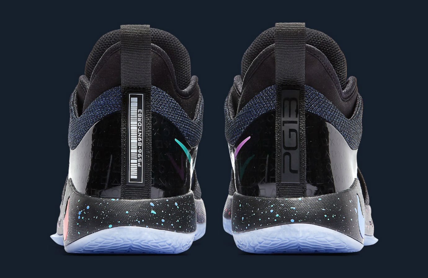Playstation x Nike PG2 Release Date AT7815-002 Heel