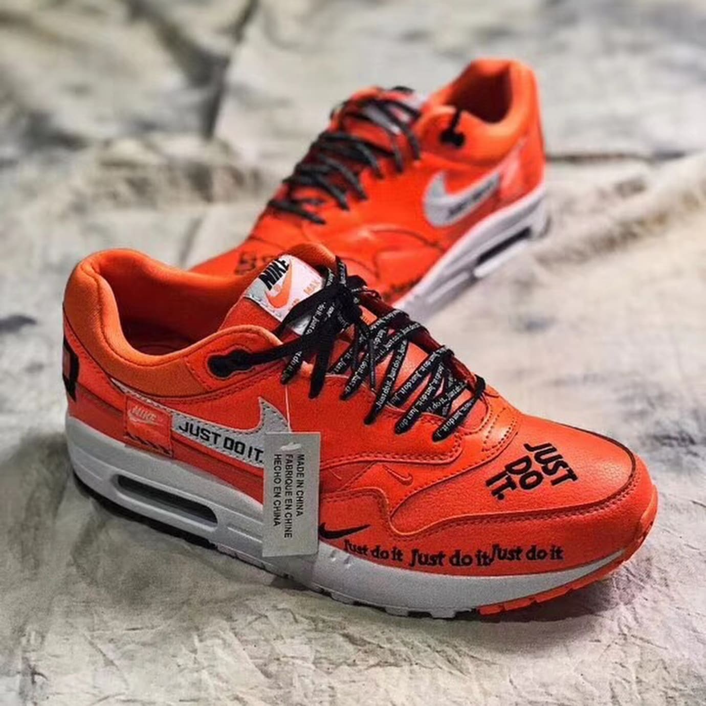 nike air max plus orange just do it