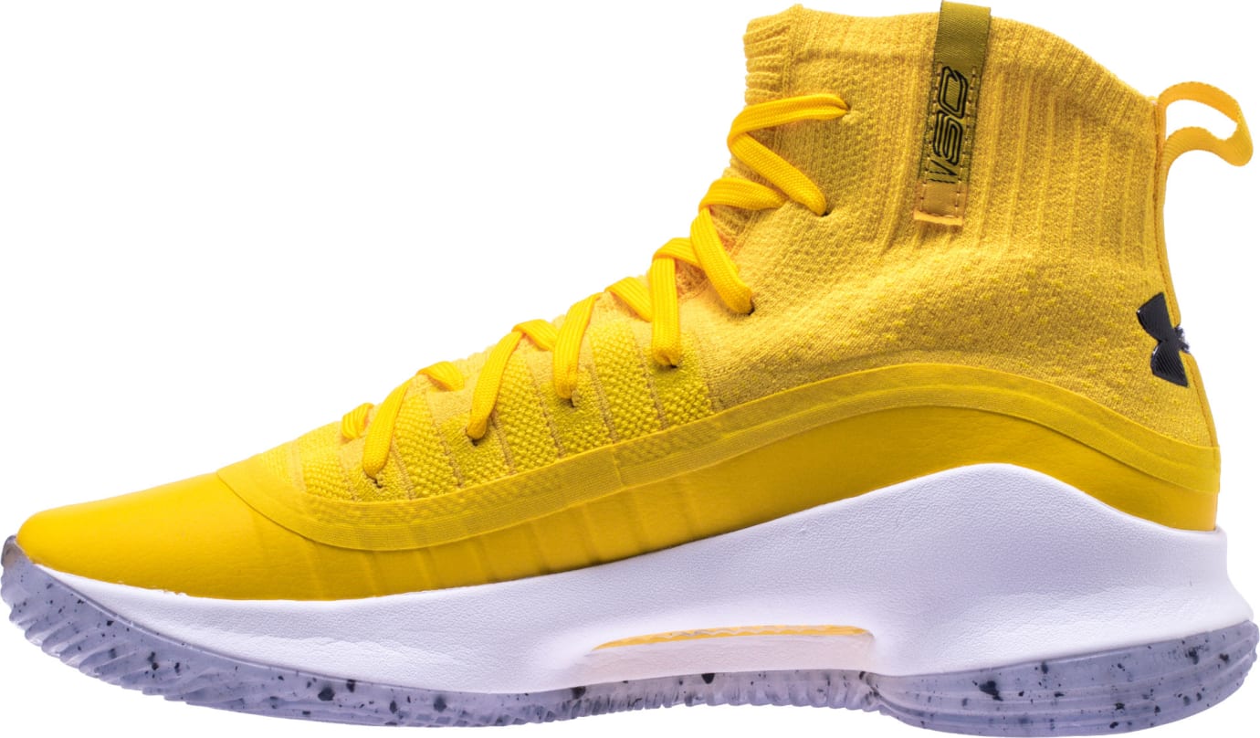 Shoe Palace Under Armour Curry 4 'Yellow/Blue' 1298306-700 (Medial)