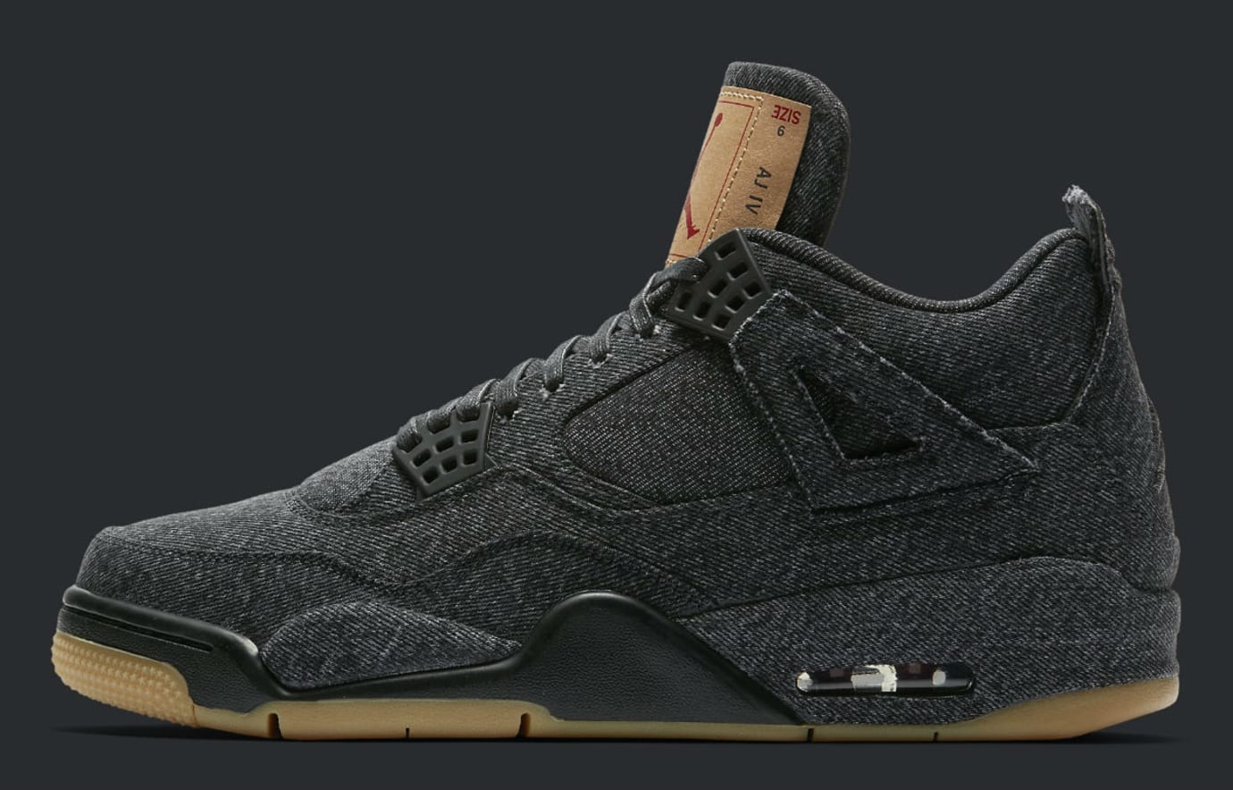 jordan 4 black denim