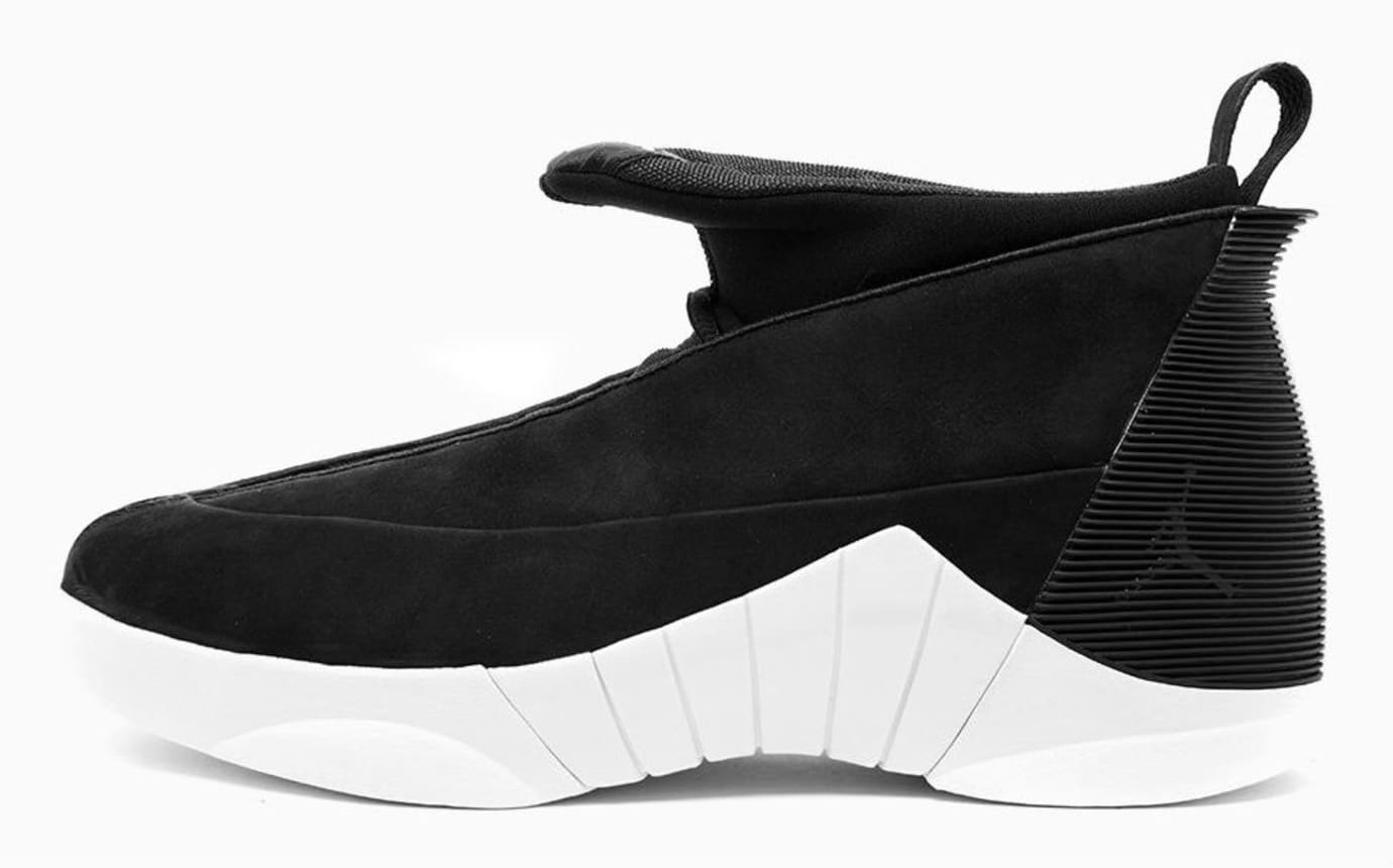 black and white jordan 15