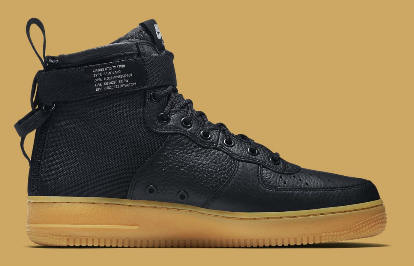 yellow and black air force 1 with zipper