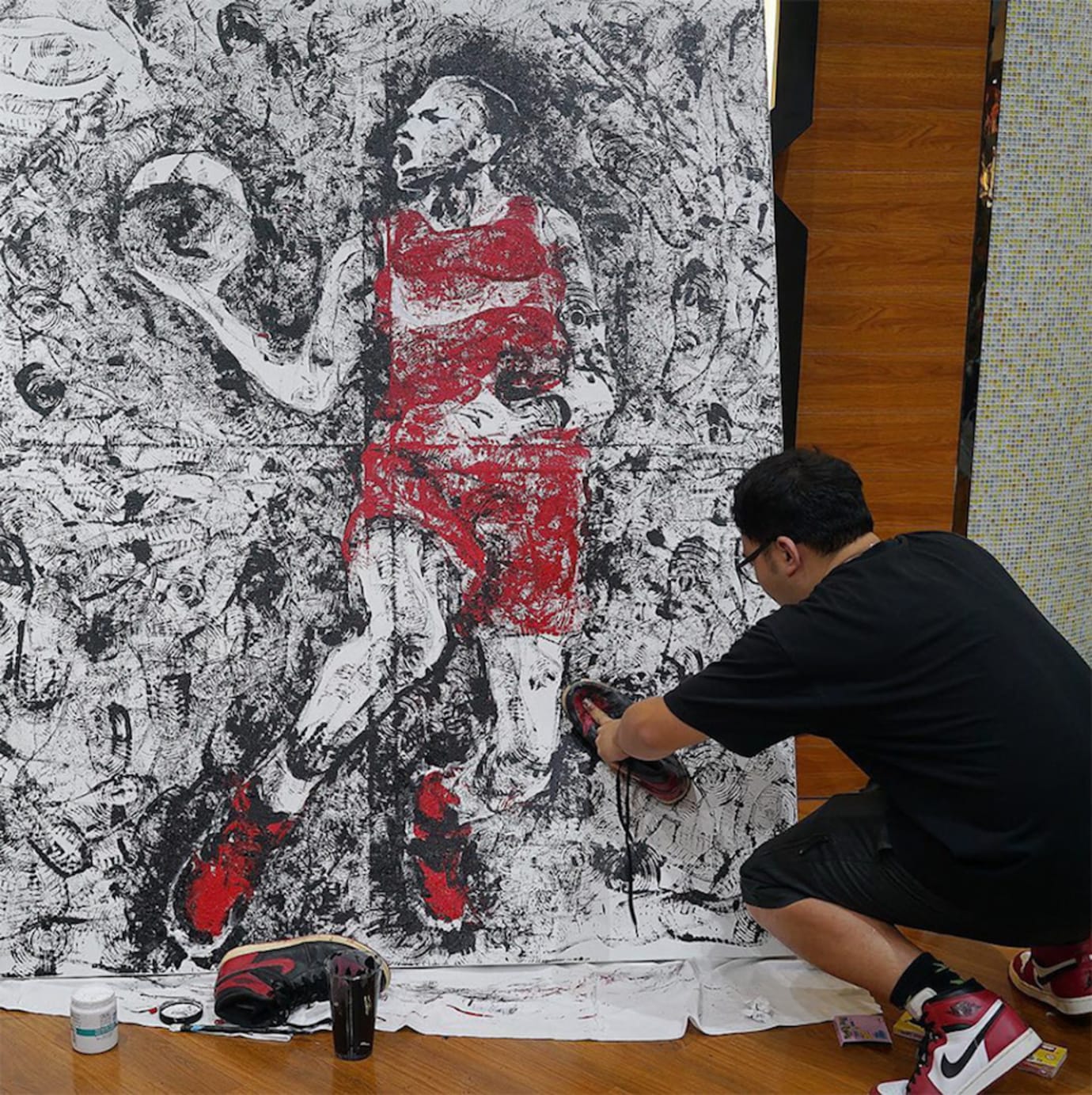 Artist Paints Michael Jordan With Air Jordans Sole Collector
