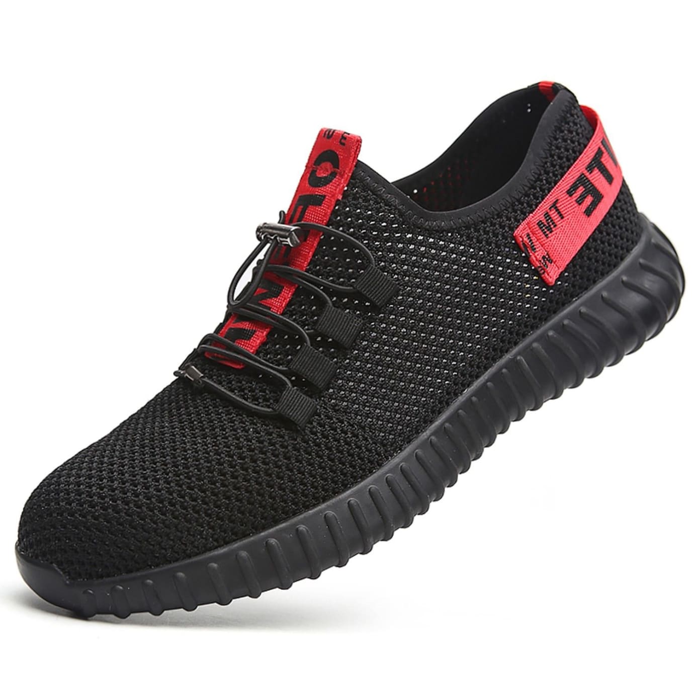 Fake Off-White x Yeezy Indestructible Sneakers (Black/Red)