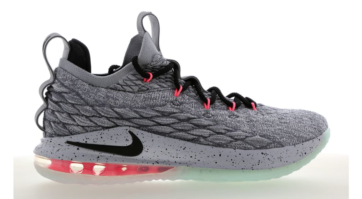 lebron 15 low grey and pink