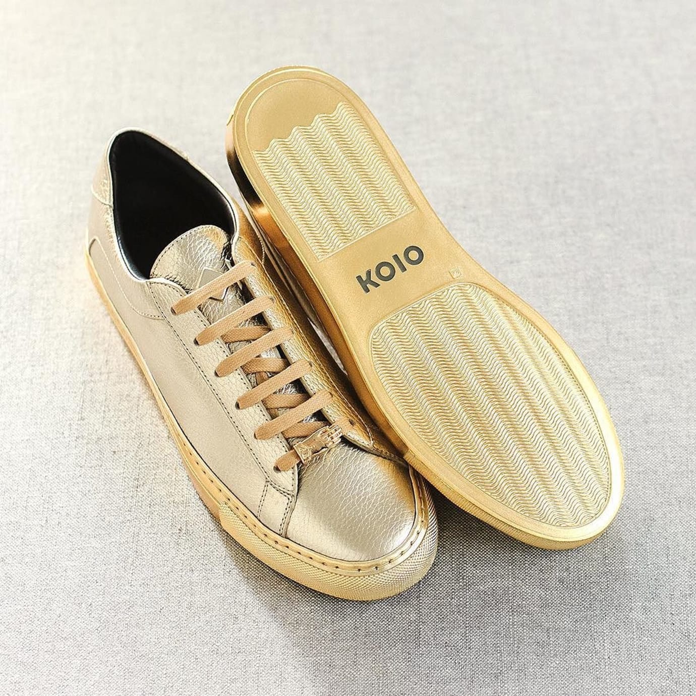 Koio Jamie Lannister Kingslayer Gold Sneakers Profile