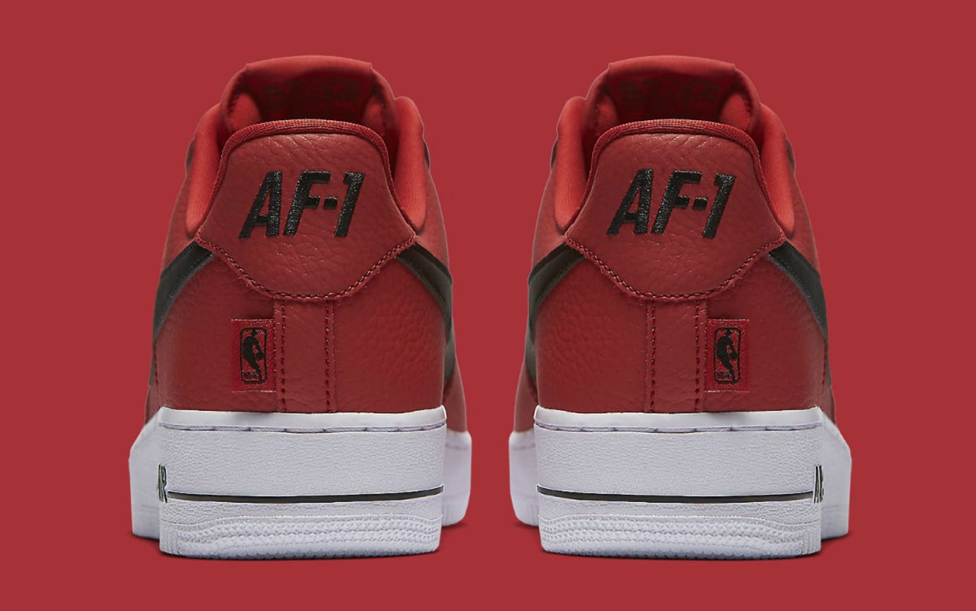 red and white nba air force 1