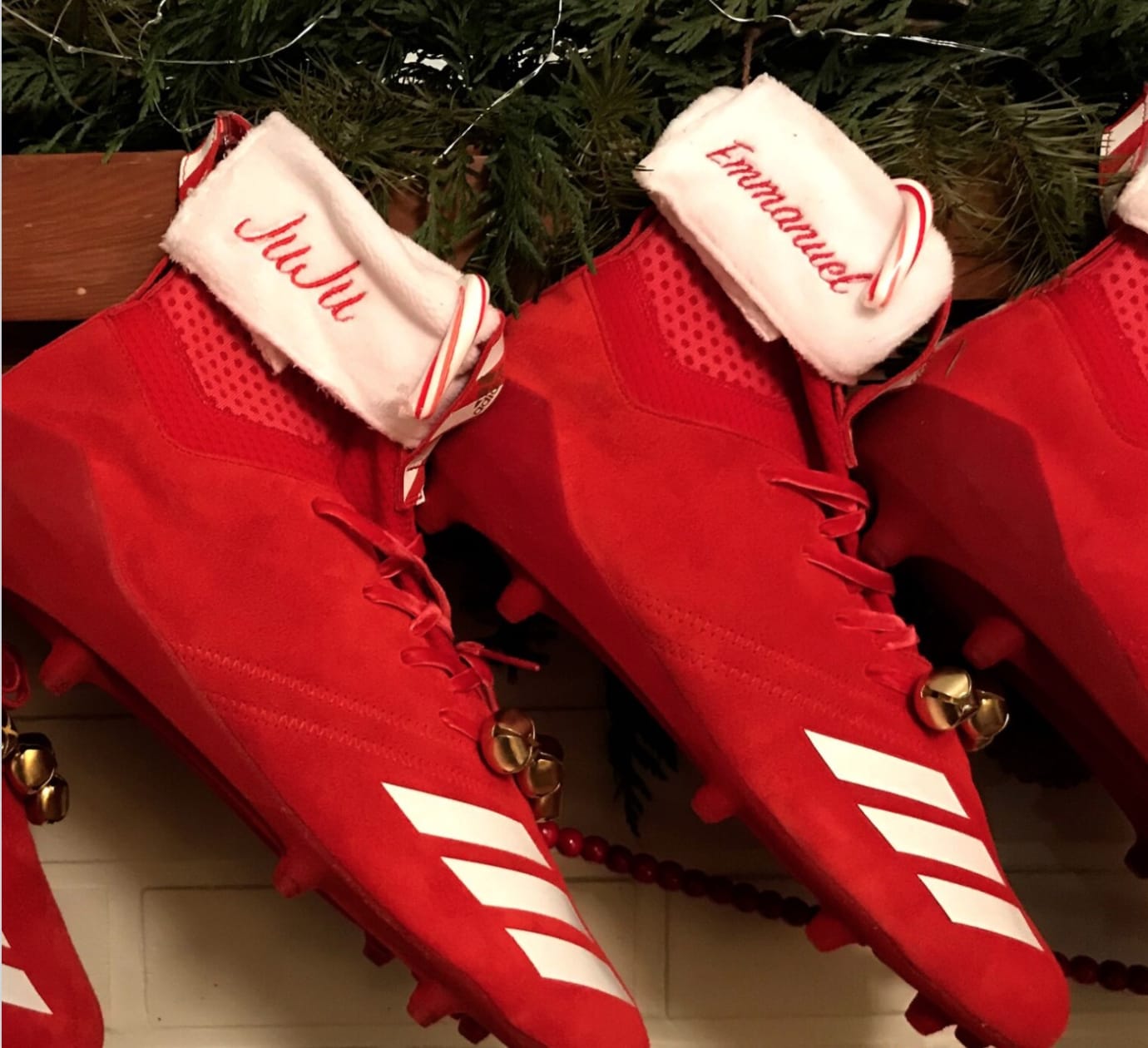 Maroon Adidas Football Cleats