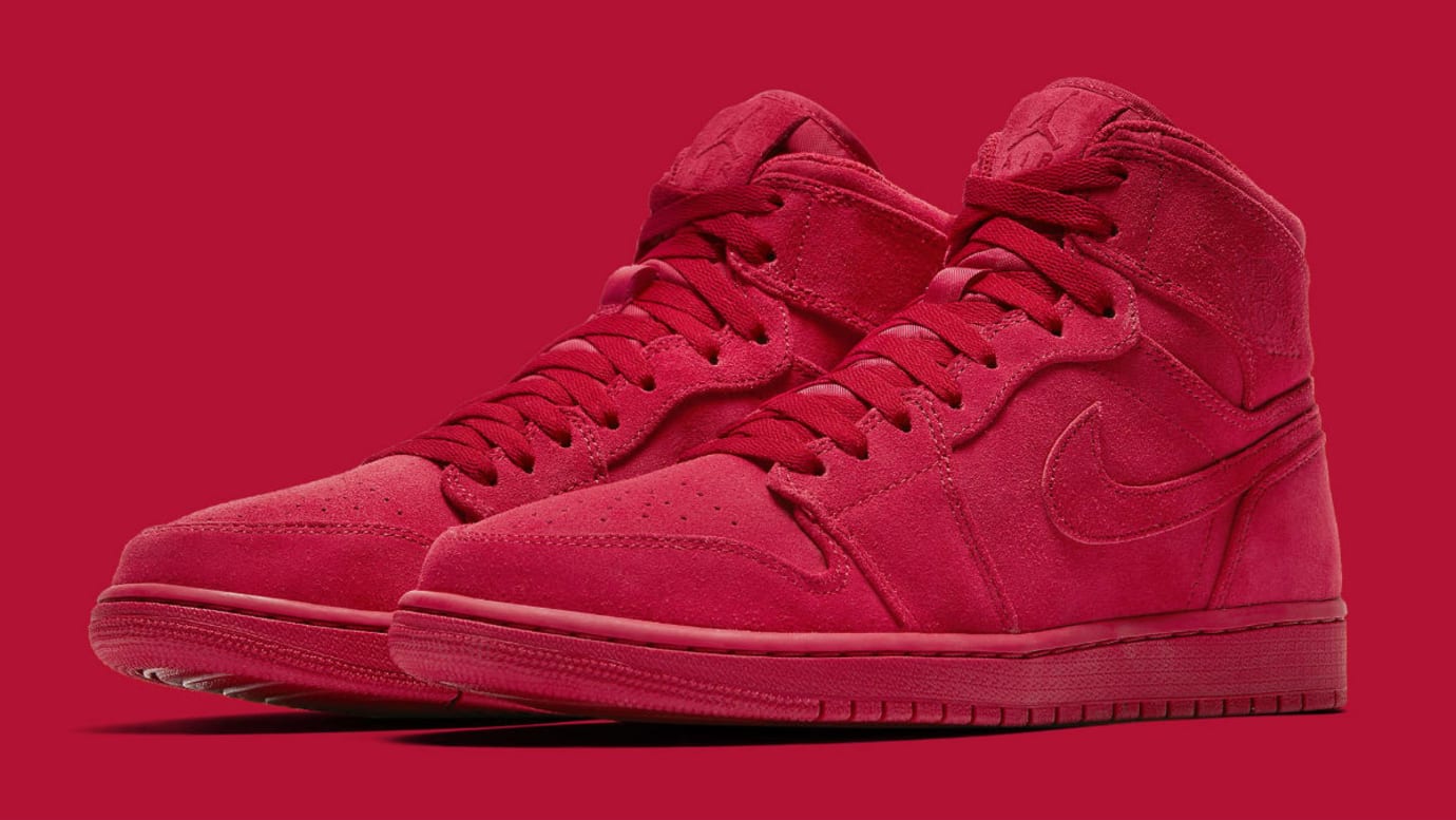 all red suede jordan 1