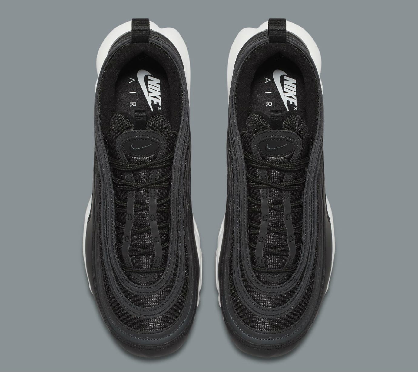 air max plus 97 black white