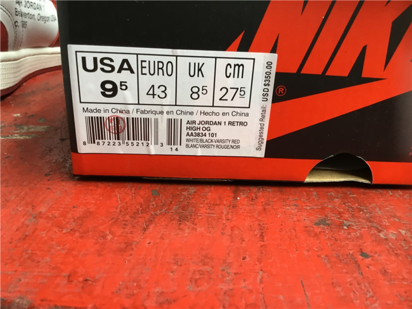 off white jordan 1 box